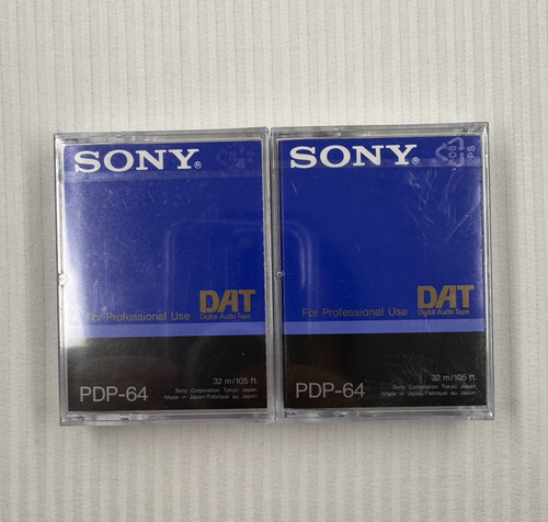 Sony dat kassetten - 2x, pdp-64