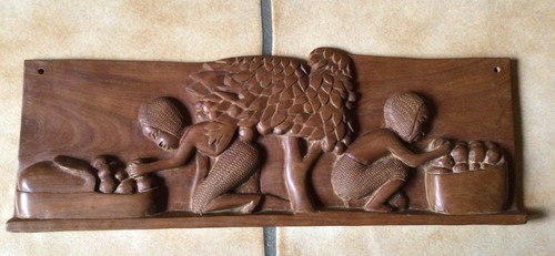 Afrika holz wandbehang - holz,
