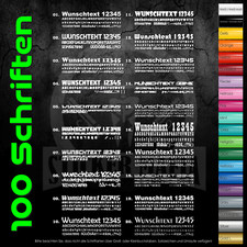 2x Aufkleber 20cm Schriftzug