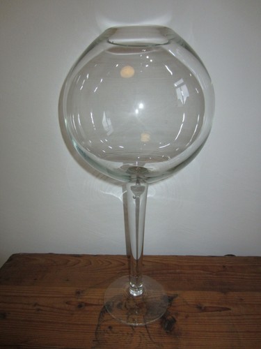 Glas vase kugel mundgeblasen - vase,