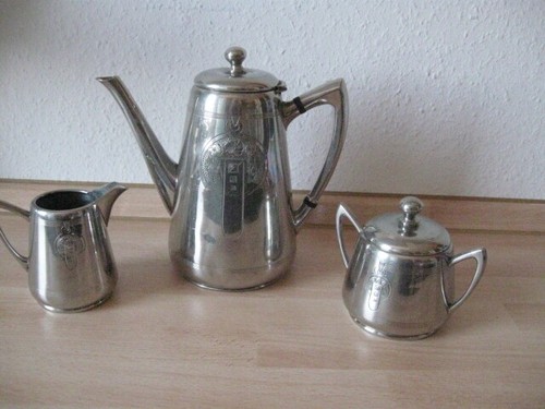 3tlg jugendstil kaffeeset - 3tlg.,