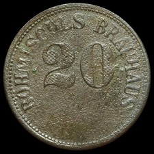 BIERMARKE: 20 Pfennig