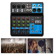 5 Kanal Bluetooth Mixer Live Studio Audio Verstärker DJ Profi Mischer Mischpult