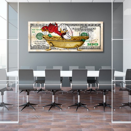 Acrylglasbild dagobert dollar - acrylglasbild,