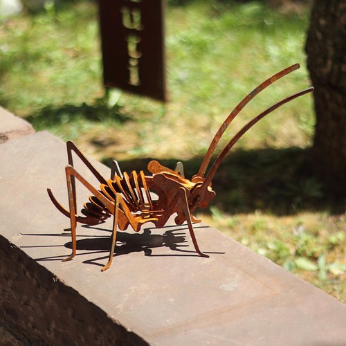 Grashüpfer edelrost für - grashüpfer, 3d