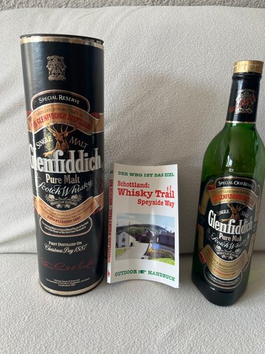 Glenfiddich pure malt scotch - -,