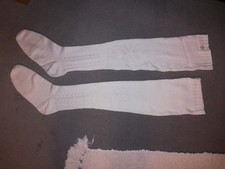 Trachtenstrümpfe / Einzelstücke Handgestrickt / Naturweiße Wolle / Gr 42-44