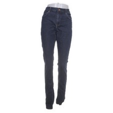 H&M, Jeans, Größe: 32/34, HIGH SQIN, Blau, Baumwolle/Elasthan, Einfarbig -ZwV