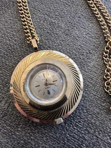Ruhla halskettenuhr goldfarben - halskettenuhr,
