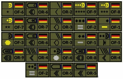 Rangabzeichen quer heer - rangabzeichen, quer,