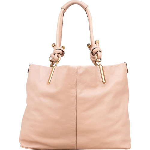 Chloé leather janet shopper - chloé,
