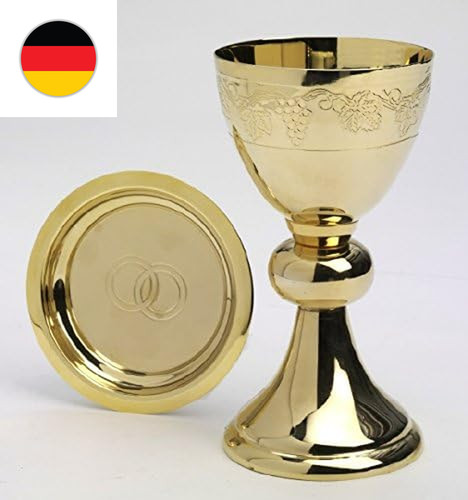 Kelch mit patene - patene, vergoldet