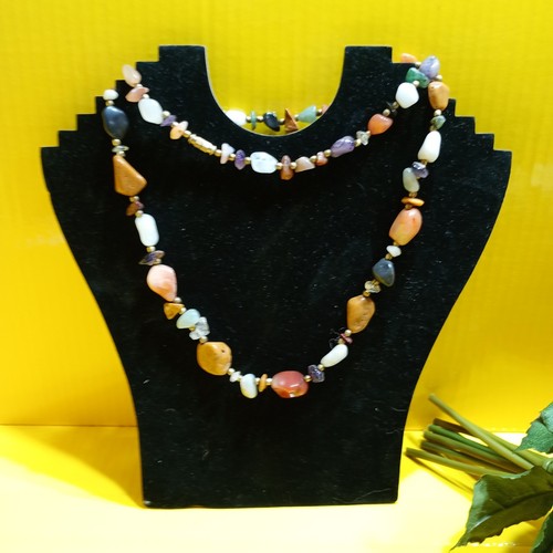 Edelstein kette achat bunt - kette, ,achat,bunt