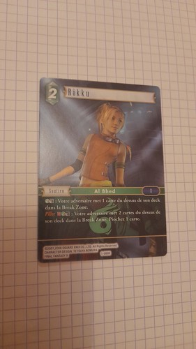 Final fantasy tcg 089h rikku - tcg, 1-089h