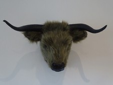 Wanddeko Plüsch Büffel