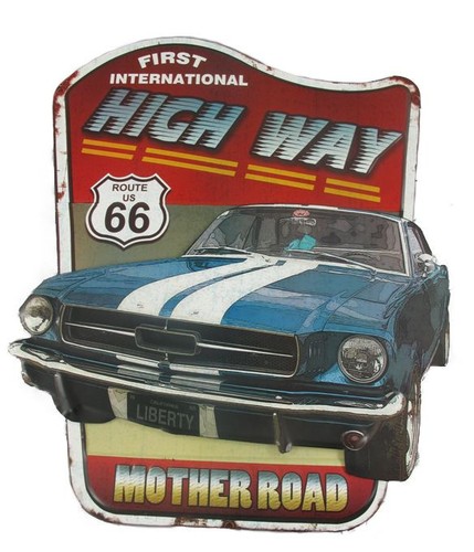 Blechschild route us - "route, 66"