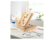 CRELANDO Koffer-Tischstaffelei, 52-teilig