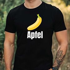 T-Shirt Herren Apfel Banane Witz Motiv Baumwolle Größe XS bis 5XL