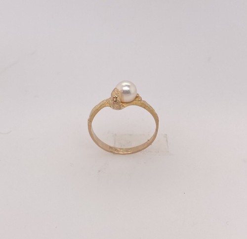 585 gelbgold ring mit - 585,