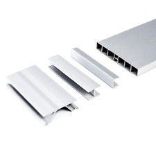 1,5m Küche Sockelleisten PVC Aluminium + Zubehörteil 100mm Einbauküche Sockel