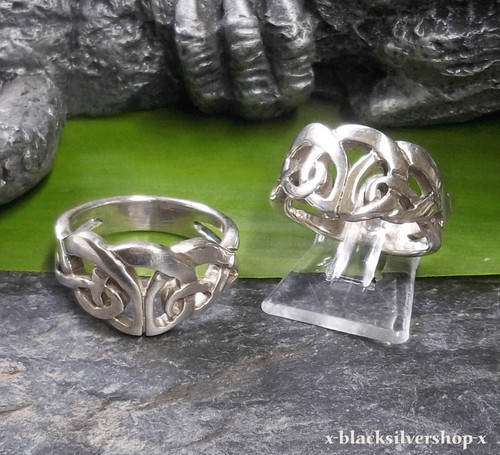Keltischer knoten ring silber - knoten,