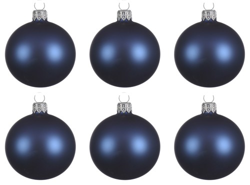 Weihnachtskugeln 8cm glas - 6,
