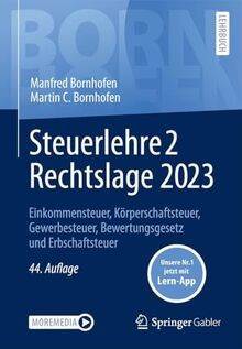 Steuerlehre rechtslage 2023 - steuerlehre,