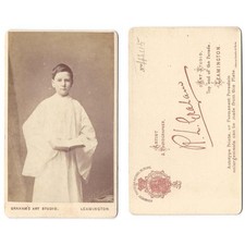 CDV Viktorianischer Altarjunge Carte de Visite von Graham of Leamington