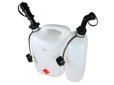 Doppelkanister Kombi-Kanister  mit Schnelltanker 5L+3L natur double canister