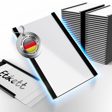 Magnet Etikettenhalter C-Profil mit Folie & Papier – Regalbeschriftung Lager