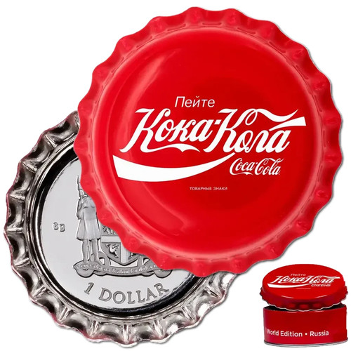 Silbermünze coca cola - silbermünze, coca-cola®
