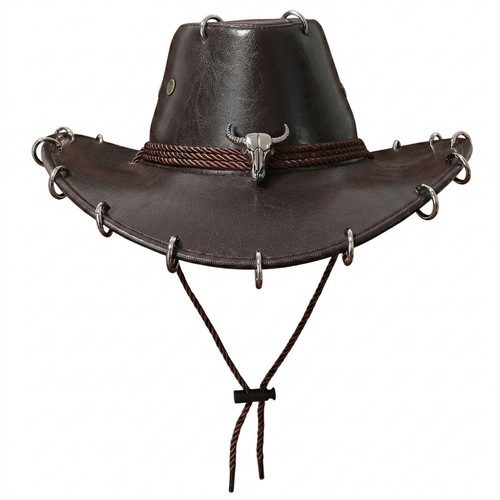 Westernhut mit stierschädel - westernhut,