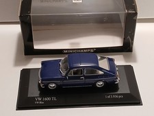 Minichamps Volkswagen VW 1600 TL Fastback 1966 blau 1:43 430055320 OVP