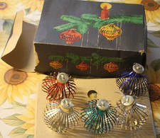 DDR Lauscha 5 Fadenkugeln kugeln Christbaum schmuck xmas Weihnachten  AE