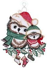 Fensterbild Weihnachten Spitze