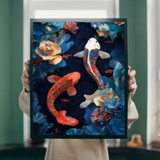 Koi Karpfen Luxus Bild, WC