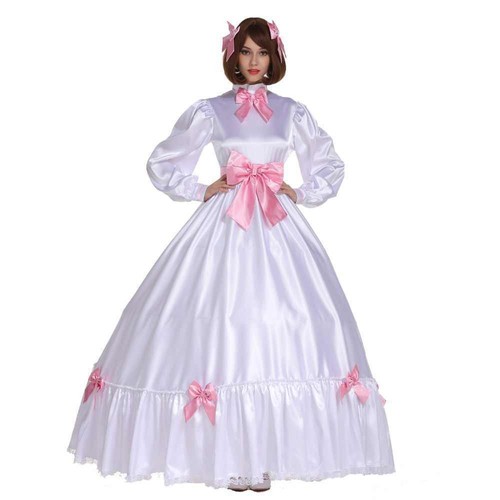 Sissy girl maid lockable white - sissy,