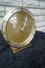 Schöne, gepflegte  DELUXE Tischuhr aus Messing,Elomatic