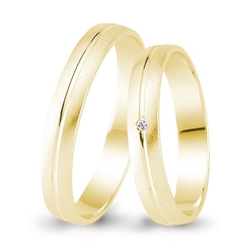 Paar trauringe 585 gold - 1,