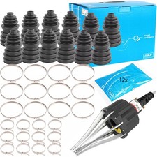 12x SKF UNIVERSAL ACHSMANSCHETTE FALTENBALG + MONTAGEWERKZEUG DRUCKLUFT SPREIZER