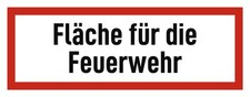 Fläche für die Feuerwehr -