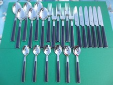 WMF Besteck Torino blau Cromargan 24 -teiliges Besteckset 6 Personen