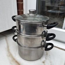 Kochen Dampfgarer 3 Ebenen
