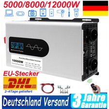 8000W 12000W Max 12V 24V 48V - 230V Reiner Sinus Spannungswandler Wechselrichter