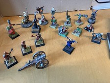 Sammlung - Confrontation Rackham Lot - bemalte Figuren und viele Karten painted