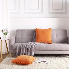 2er-Set Bommeln-Kissenhüllen