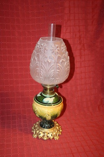 Majolika petroleumlampe - majolika,