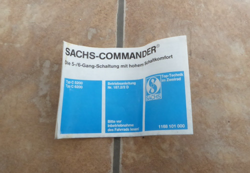 Sachs commander gang - commander, 5-/6-