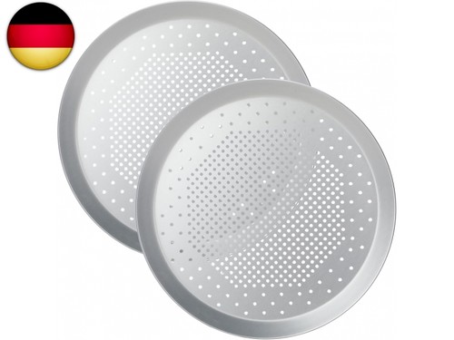Perforierte pizzablech rund - perforierte,