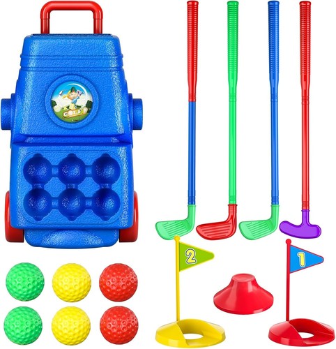 Kinderspiel golfset mit wagen - kinderspiel,